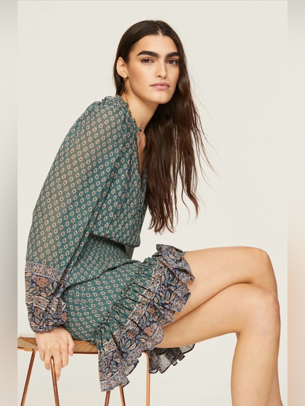 Veronica Beard Destiny Dress - Green - size 12 - Picture 5 of 7
